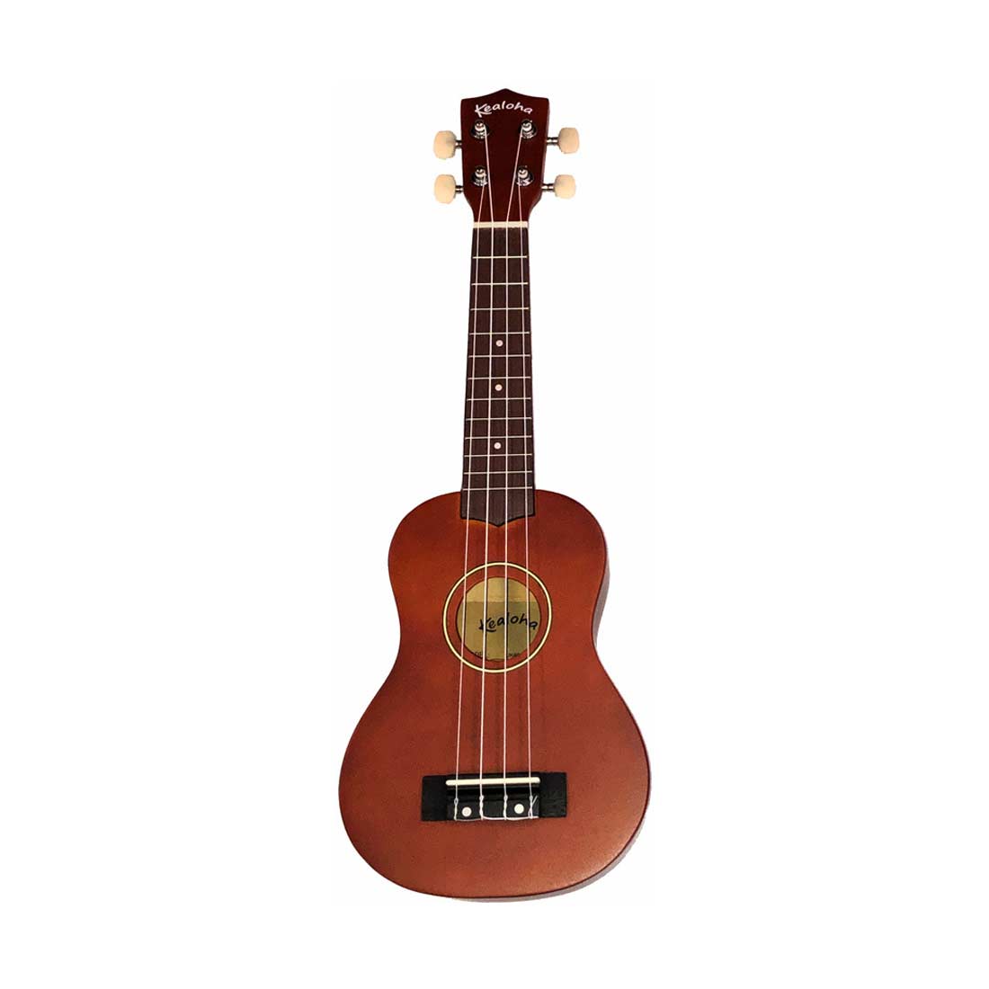 Ukulele soprano Kealoha Wooden Colored Series con borsa in finitura naturale