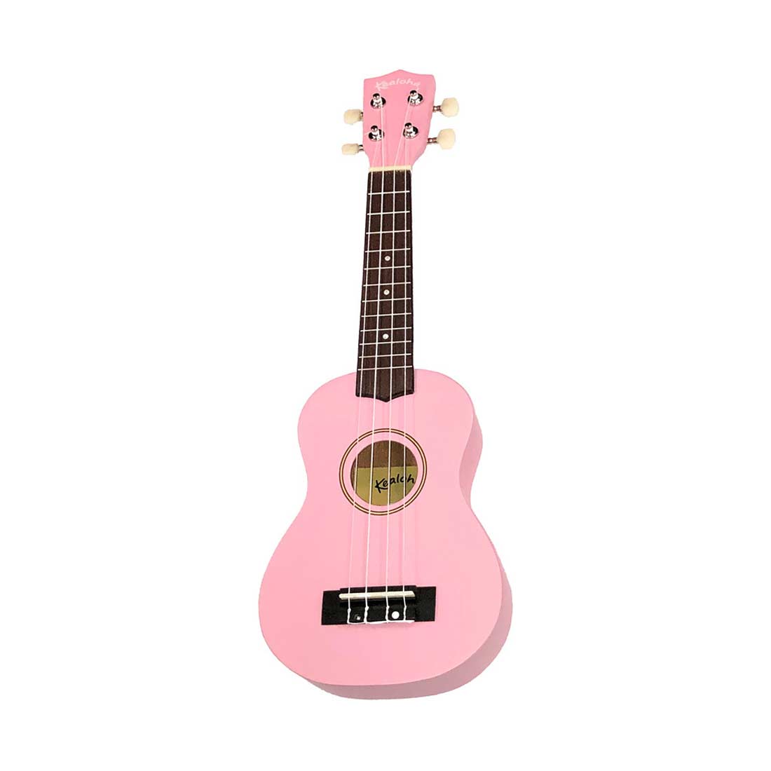 Ukulele soprano Kealoha Wooden Colored Series con borsa in finitura rosa