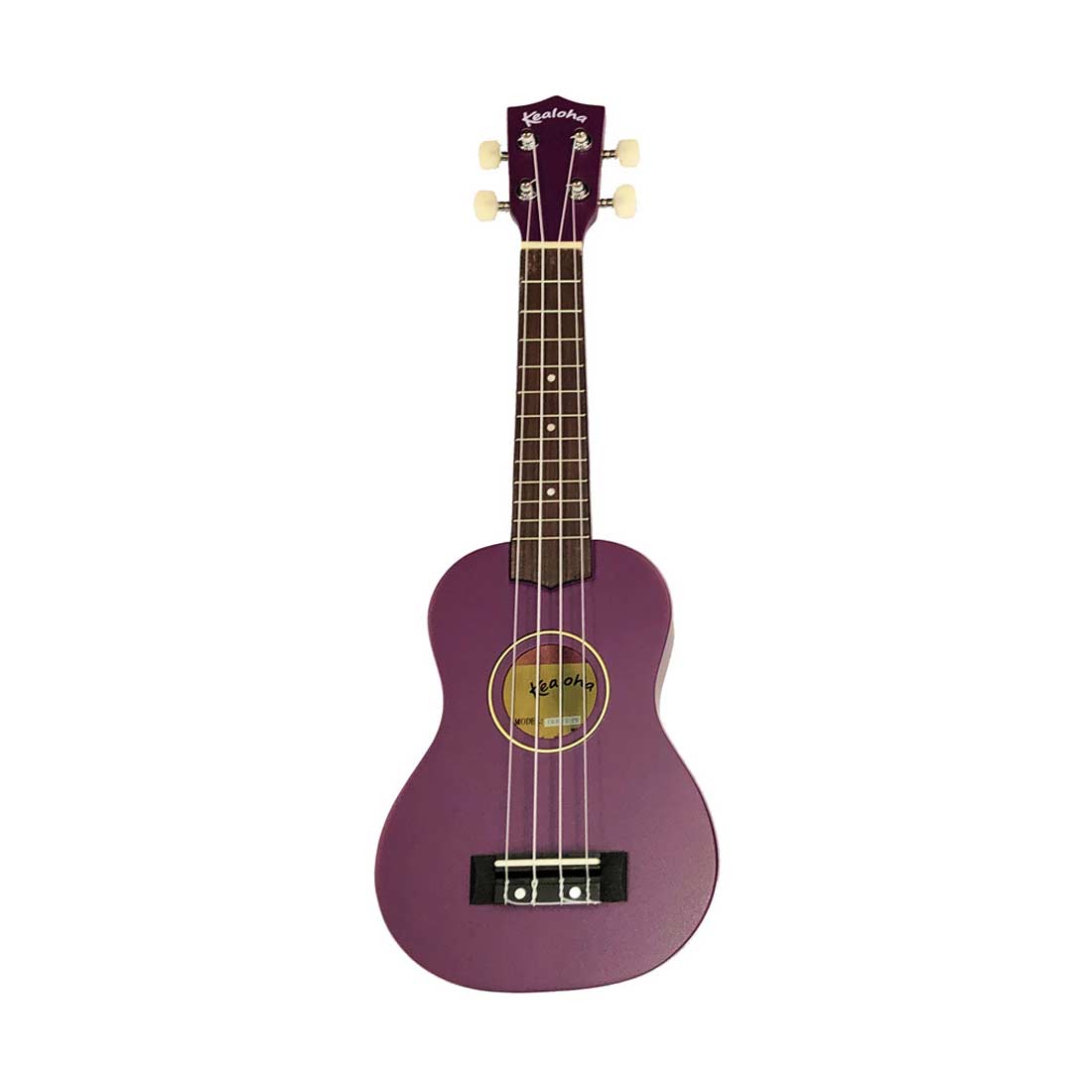 Ukulele soprano Kealoha Wooden Colored Series con borsa in finitura viola