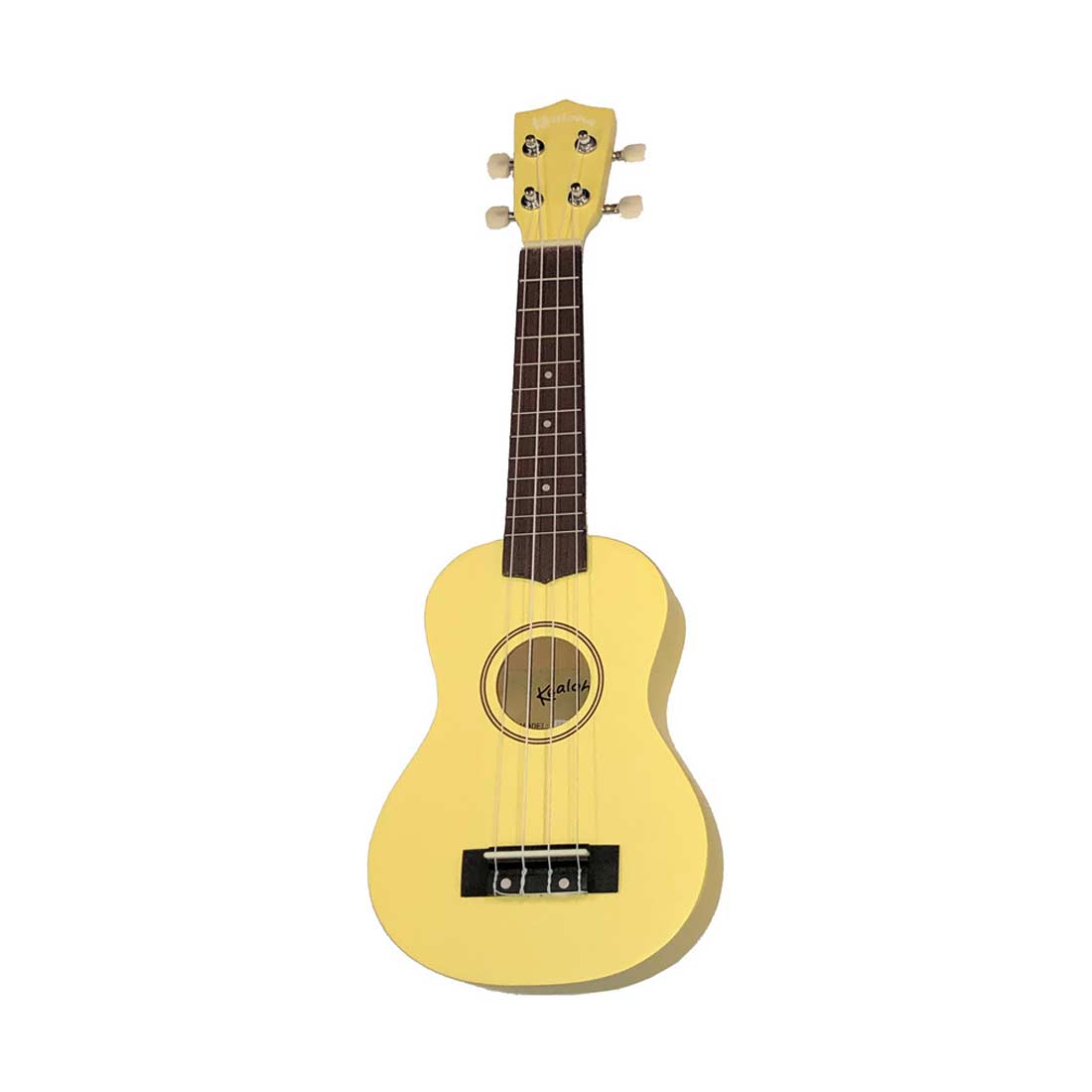 Ukulele soprano Kealoha Wooden Colored Series con borsa in finitura gialla