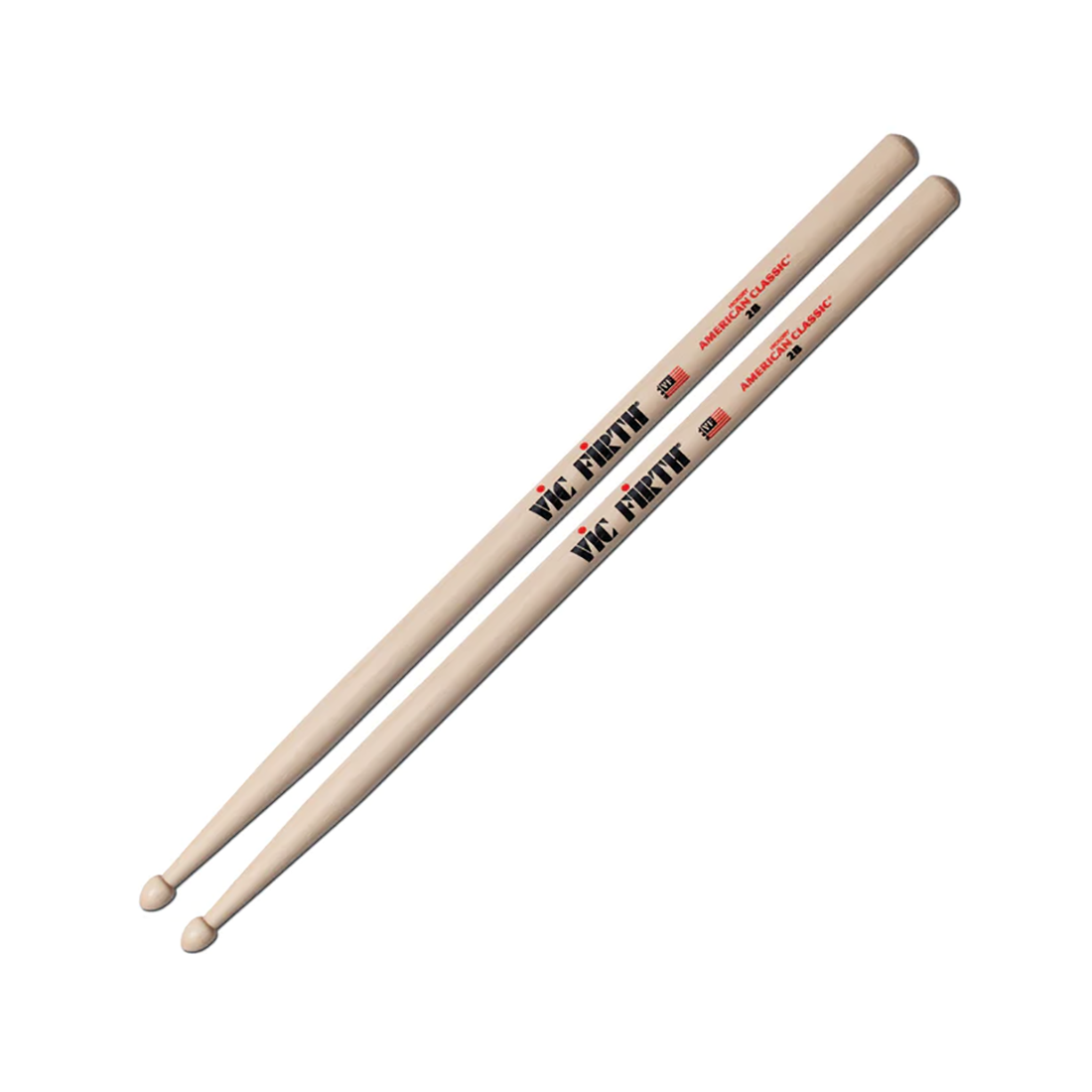 Vic Firth 2B American Classic Wood Tip Drumsticks