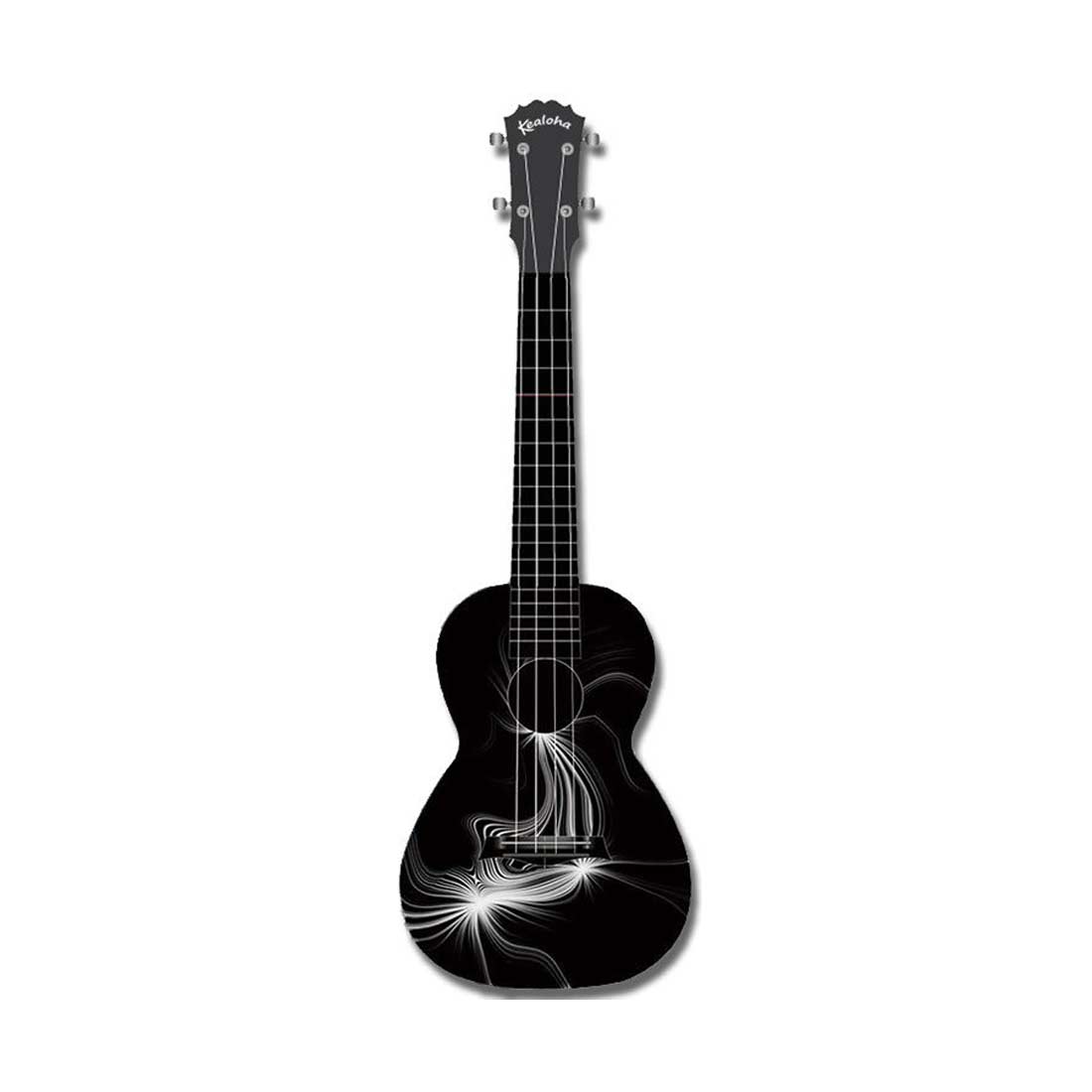 Kealoha Eclipse Flare Design Concert Ukulele with Black ABS Resin Body