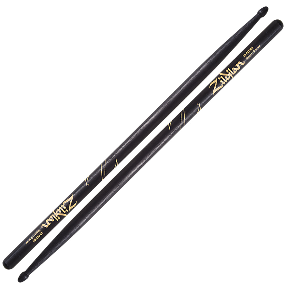 Zildjian ZSZ5AACD Hickory 5A Acorn Black DIP Drumsticks