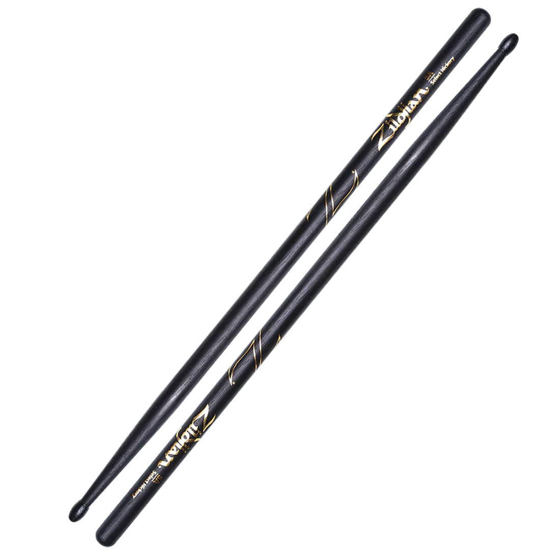 Zildjian   Hickory Drumsticks  5A Nylon Black