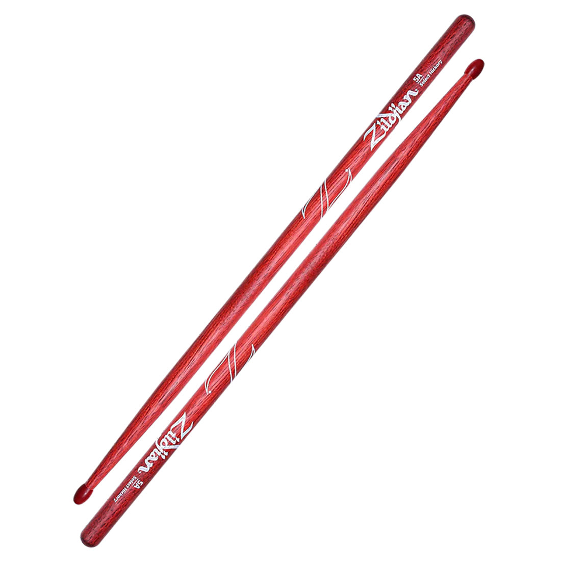 Zildjian   Hickory Drumsticks  5A Nylon Red