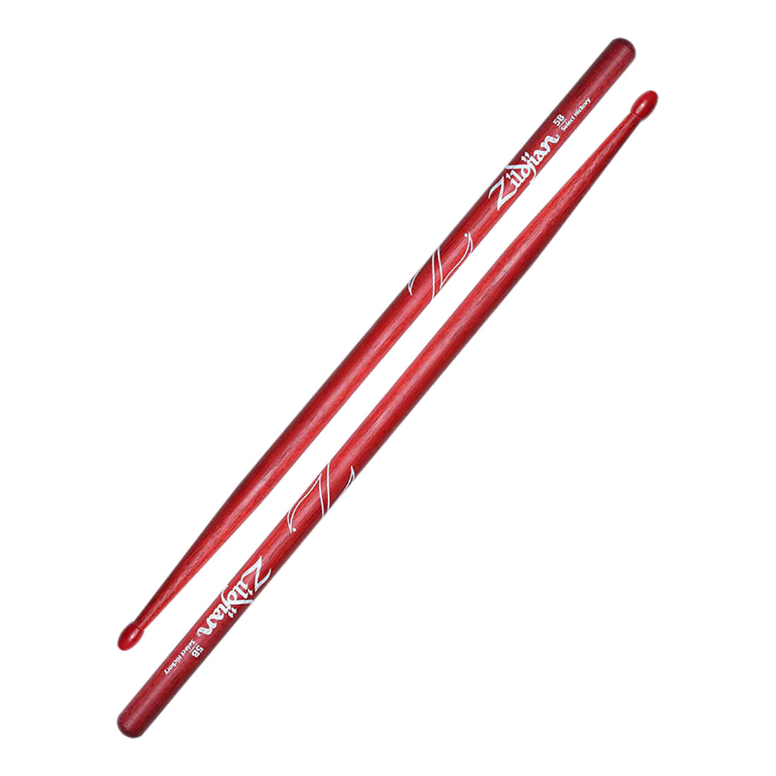 Zildjian   Hickory Drumsticks  5B Nylon Red