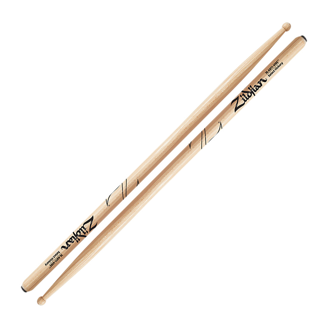 Zildjian   Hickory Drumsticks  7A Wood Tip Anti-Vibe