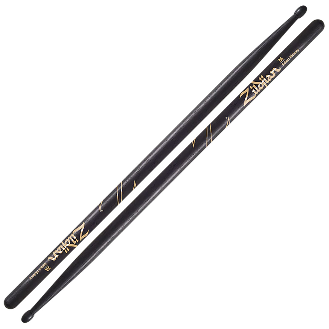 Zildjian   Hickory Drumsticks  7A Nylon Black