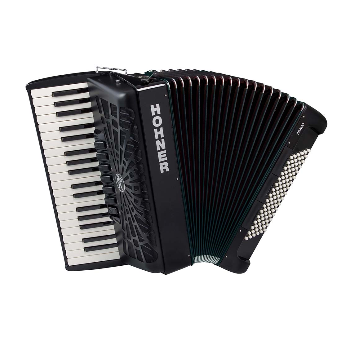 Hohner A16722 Bravo III 96 Bass Chromatic Accordion with Padded Gig Bag and Straps