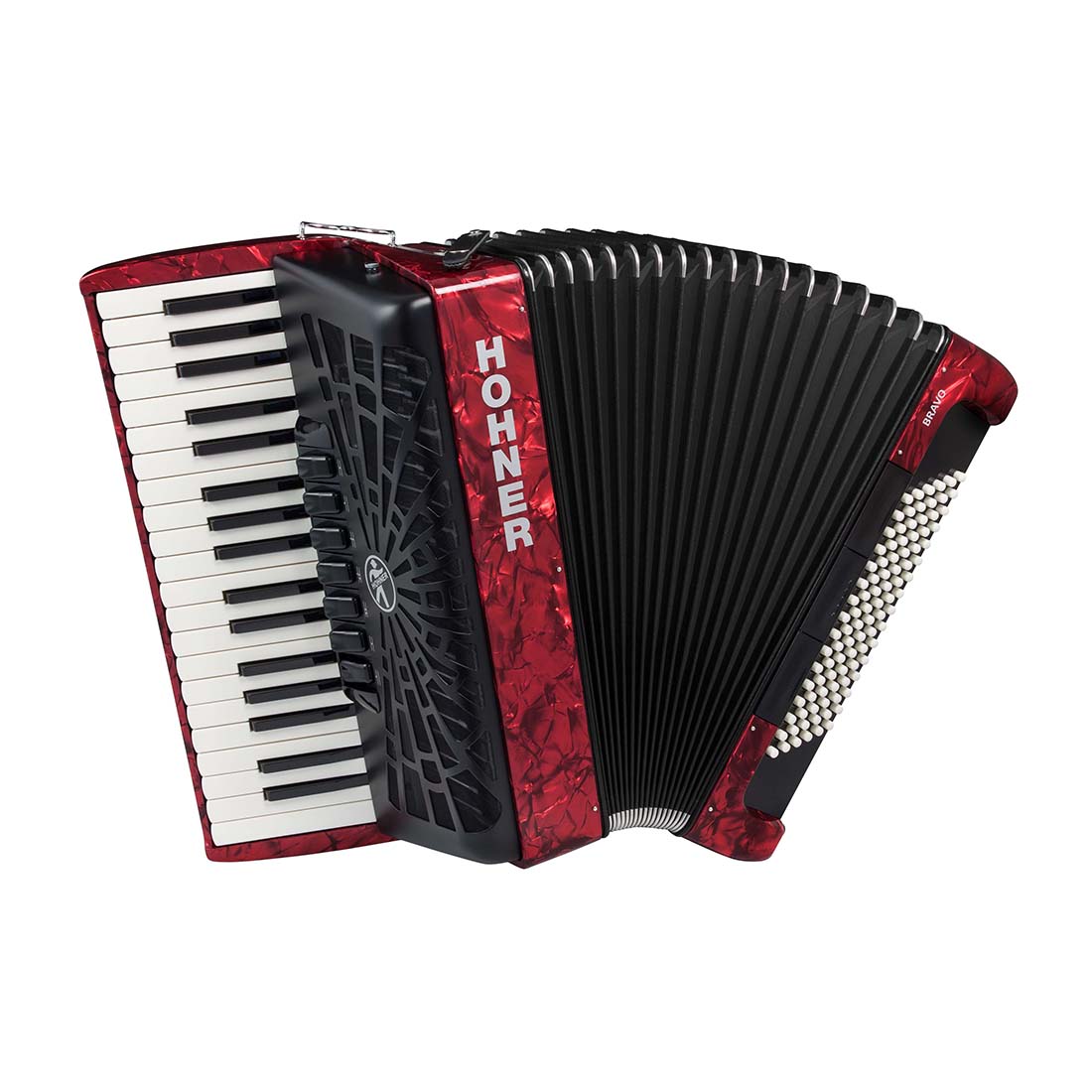 Hohner Bravo III 96 Bass Chromatic Accordion with Padded Gig Bag and Straps