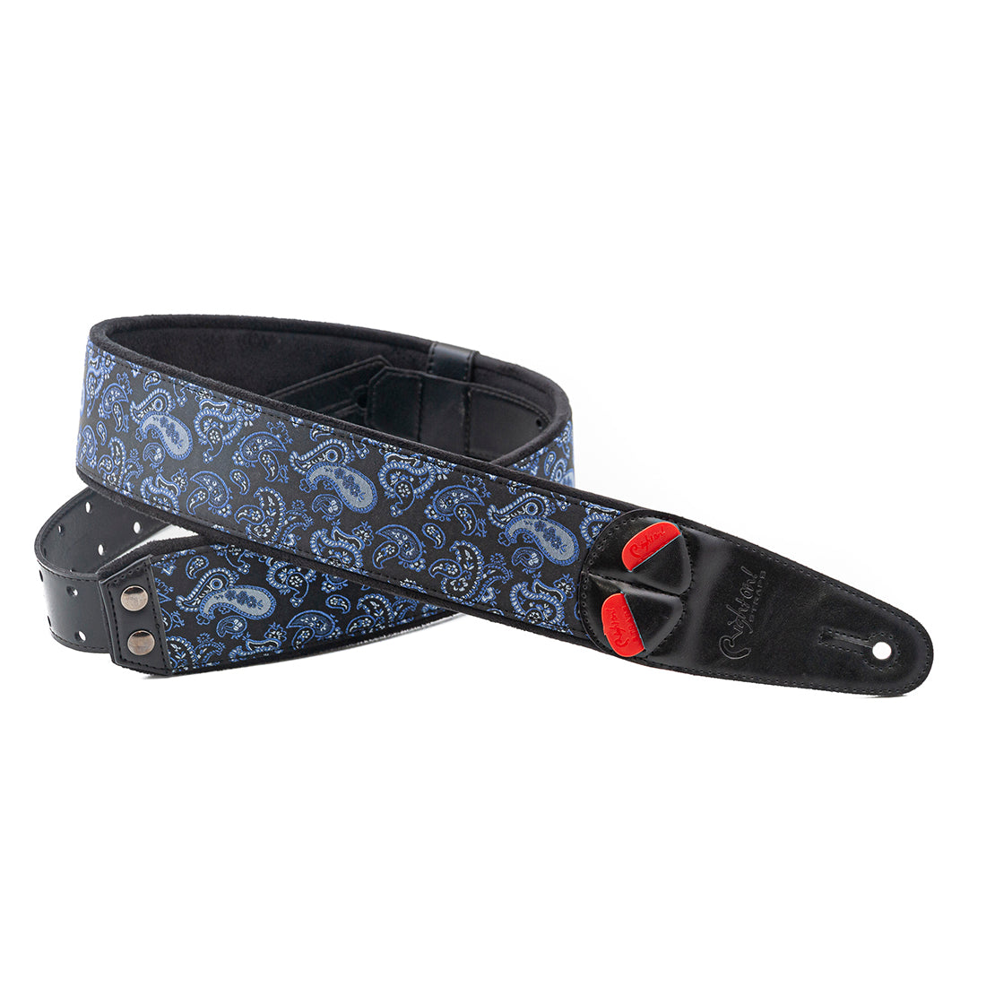 Right On Straps MOJO Paisley Blue Guitar Strap