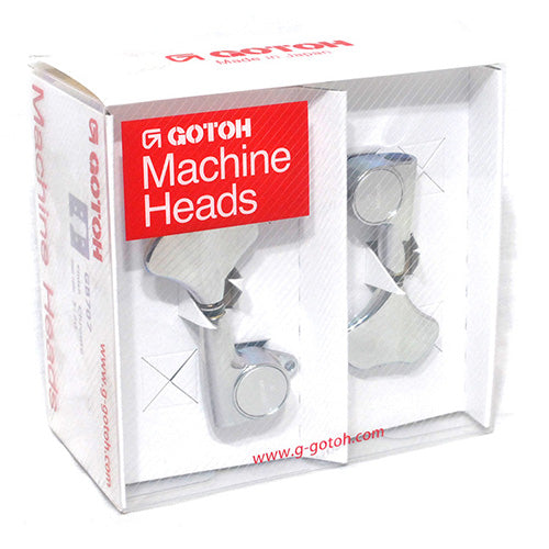 Gotoh GB707 Series Electric Bass Guitar Tuning Machines in Chrome Finish (2+2)