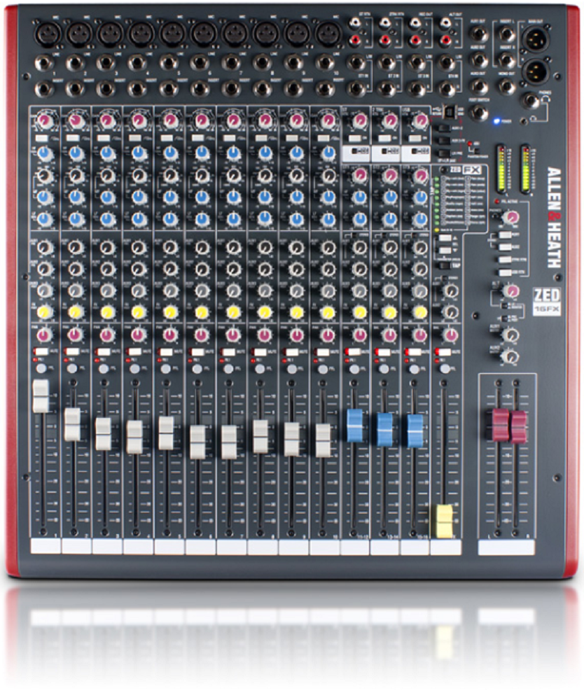 ZED16FX Allen & Heath Multipurpose USB Mixer with FX