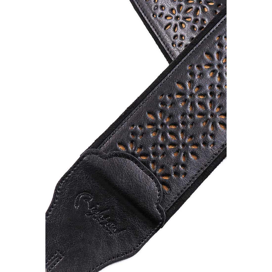 Right On Straps BASSMAN Alhambra Black Guitar Strap