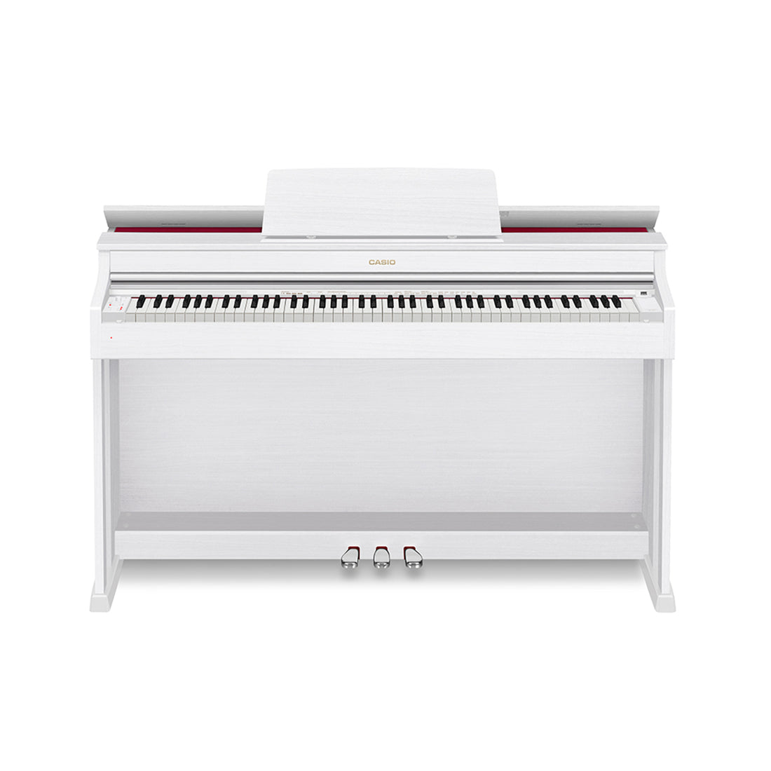 Casio Celviano AP470WE 88 Key Digital Piano Elegant White Finish with Matching Height Adjustable Bench