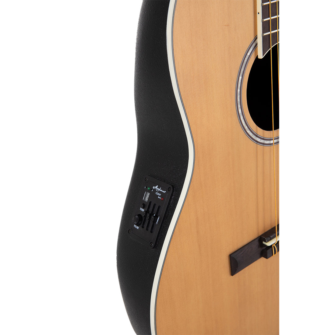 Ovation AB24CC-4S Applause Mid-Depth Natural Satin Nylon Stringed Acoustic Electric Guitar