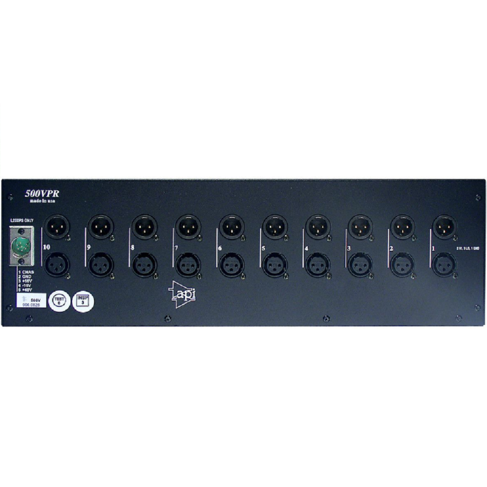 API 500VPR 10 Slot Rack with Power Supply