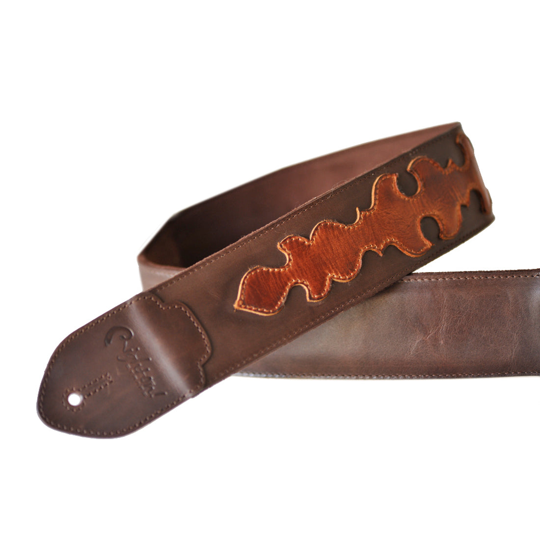 Right On Straps FUNKY Arrow Brown Guitar Strap