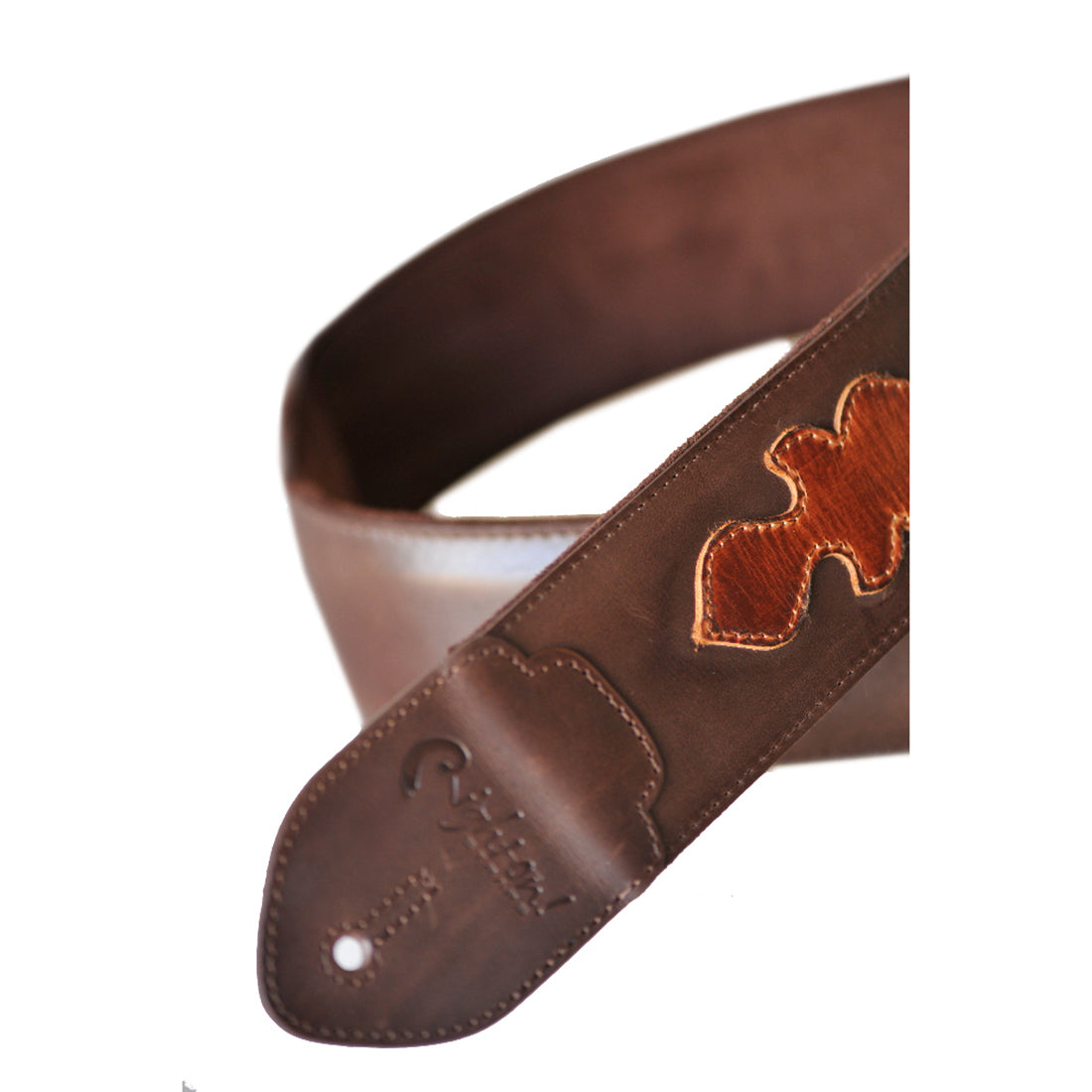 Right On Straps FUNKY Arrow Brown Guitar Strap