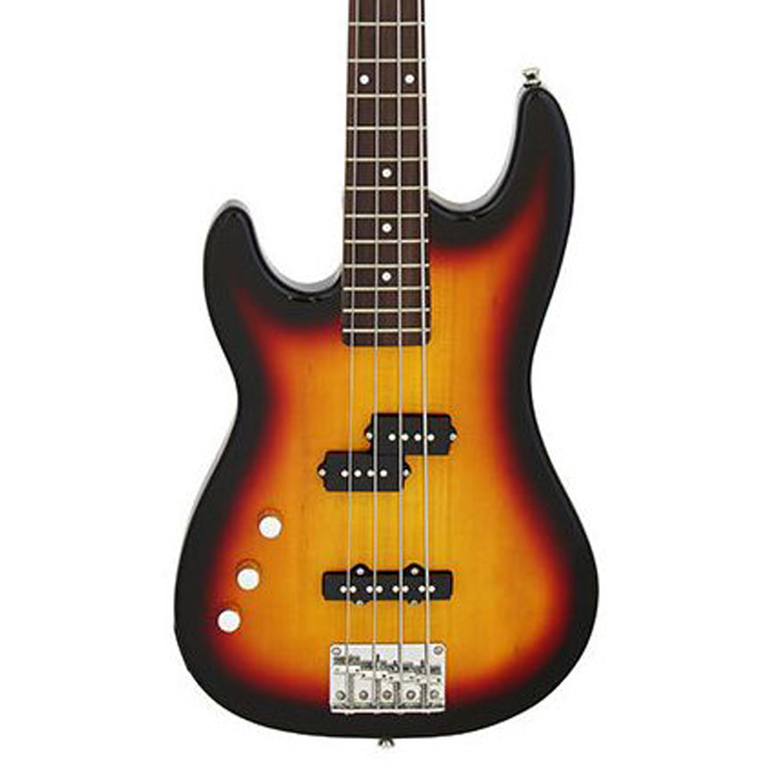 Aria STB-PJ Left Handed Electric Bass Guitar Sunburst