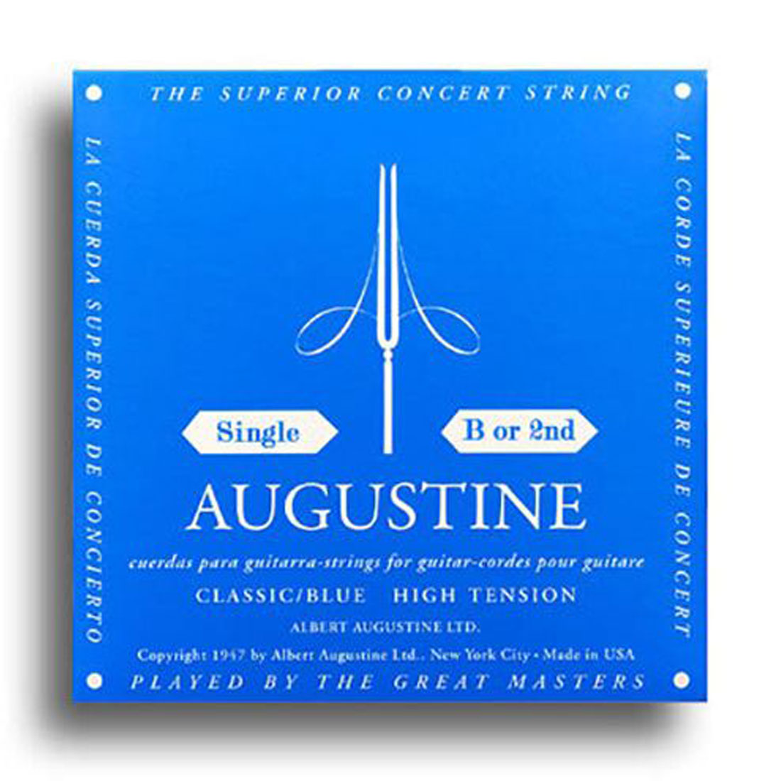 Augustine Classic Blue Regular Tension B-2nd Single Classical Guitar String