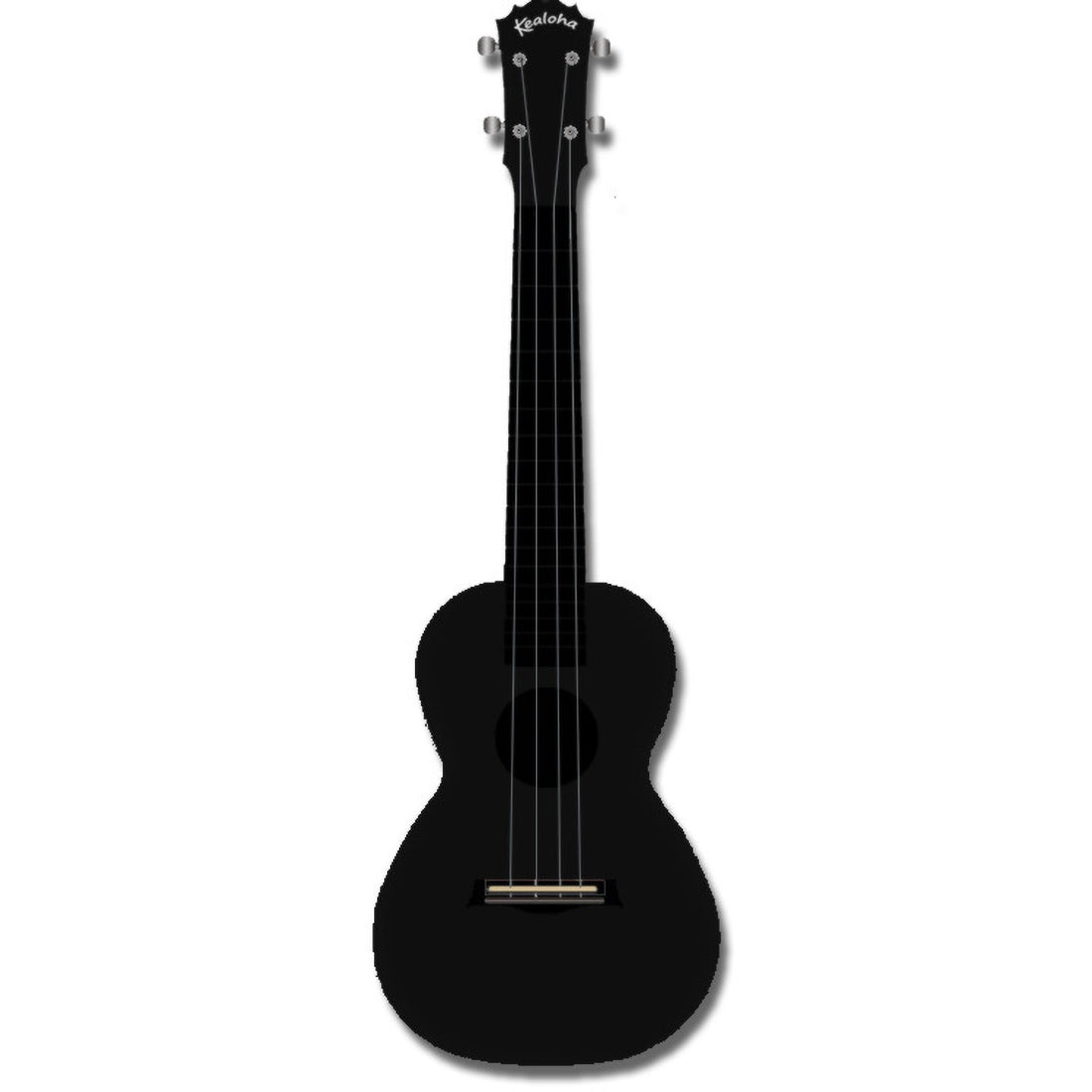 Kealoha British Skull Wings Design Concert Ukulele with Black ABS Resin Body