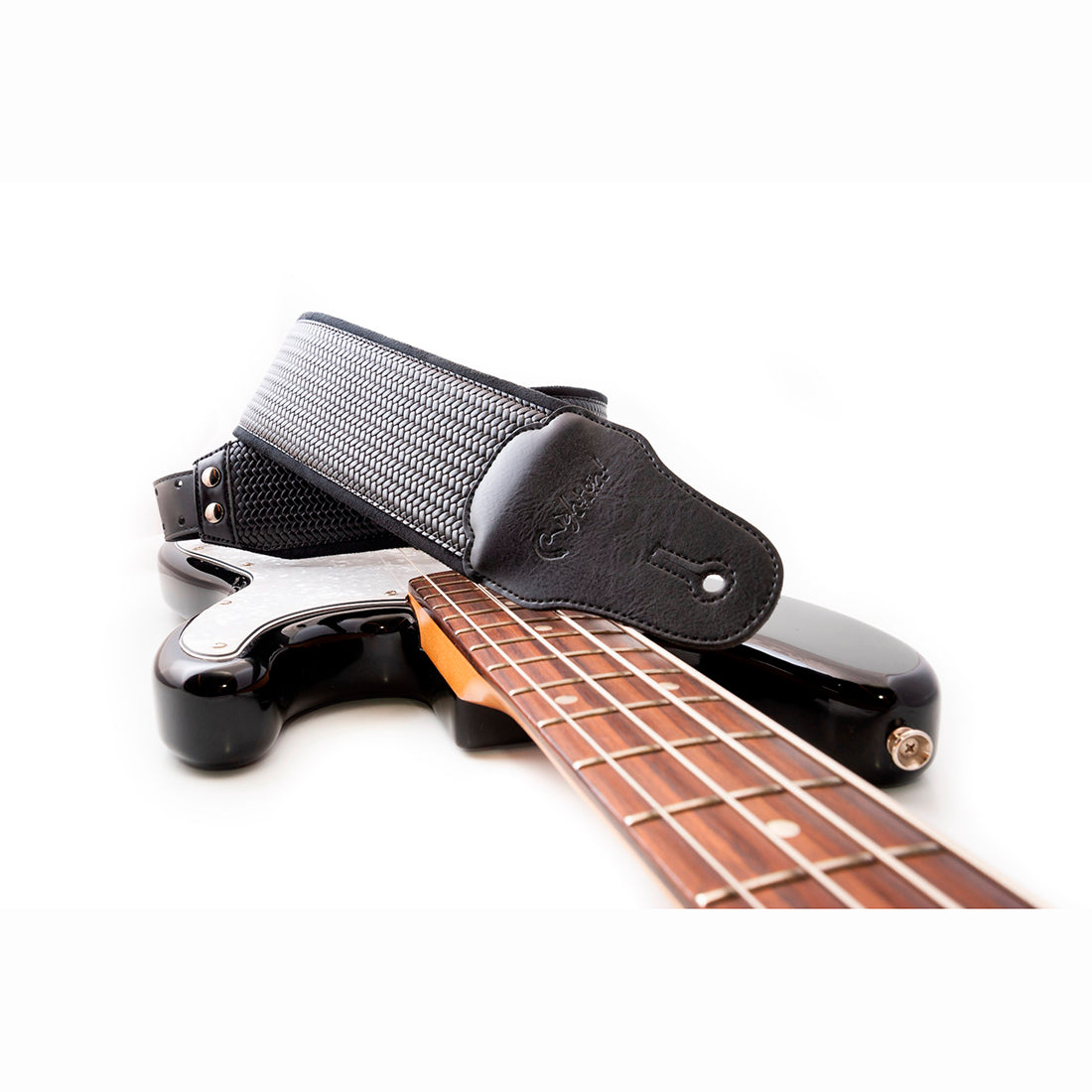 Right On Straps BASSMAN B-Bond Black Guitar Strap