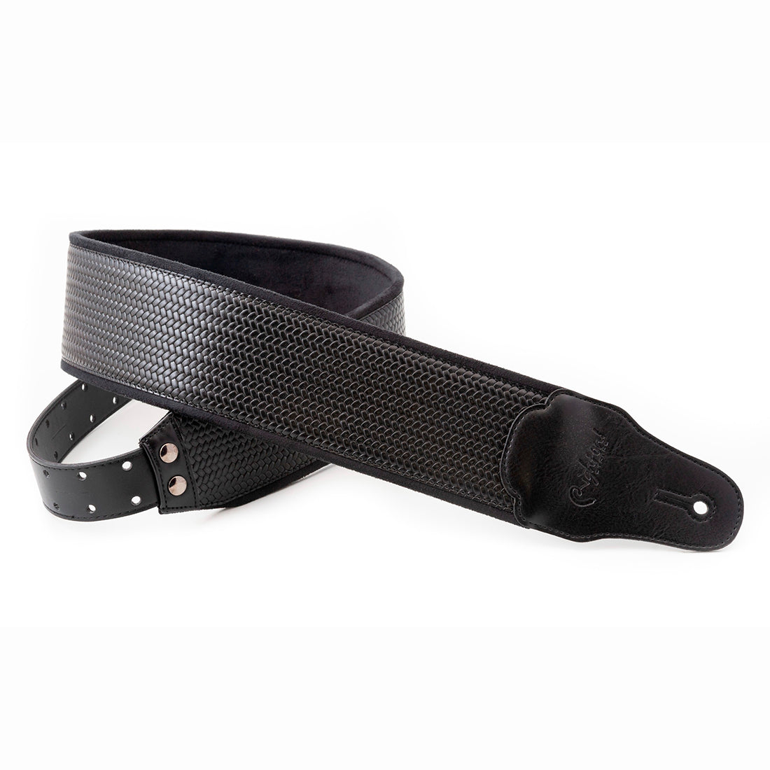 Right On Straps BASSMAN B-Bond Black Guitar Strap