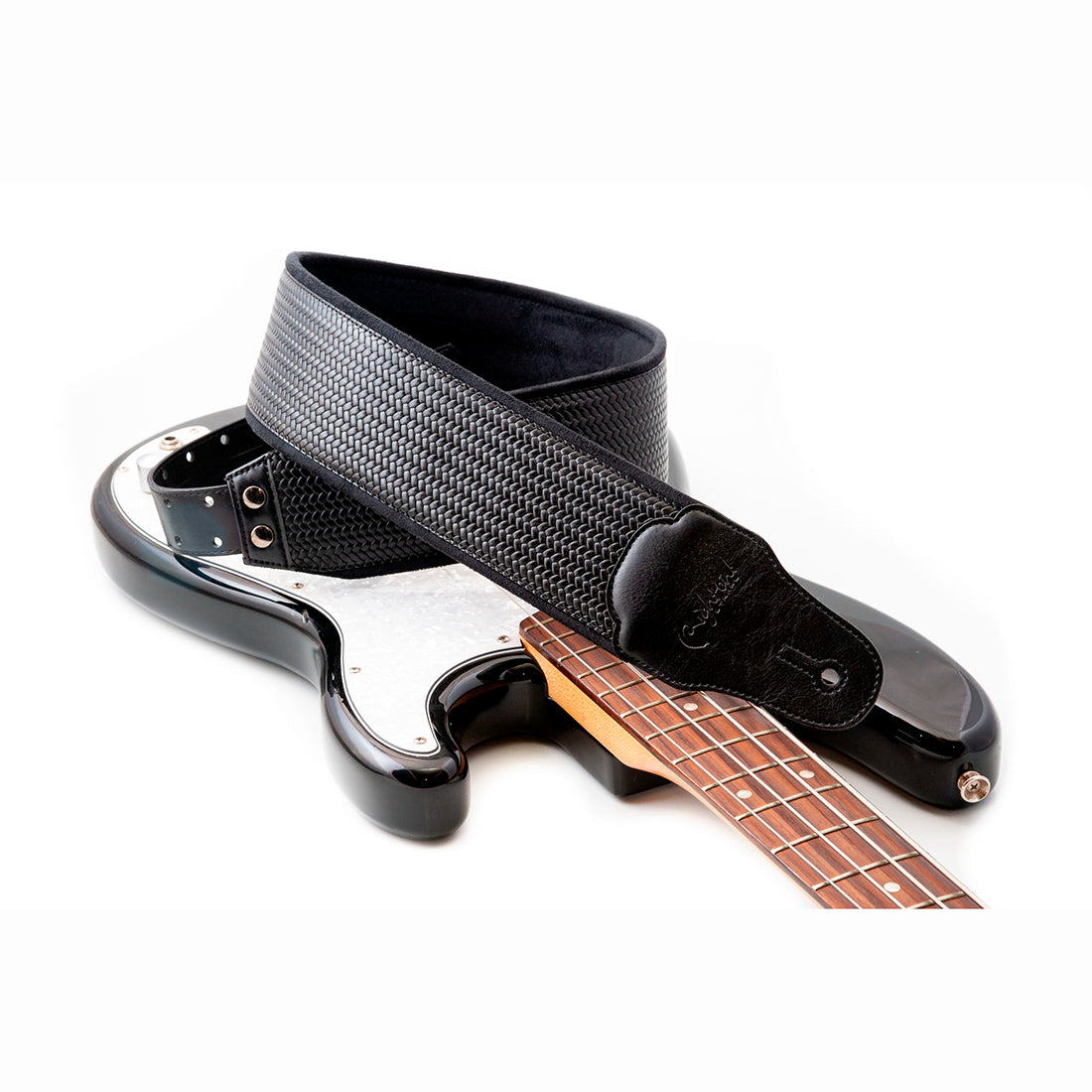 Right On Straps BASSMAN B-Bond Black Guitar Strap