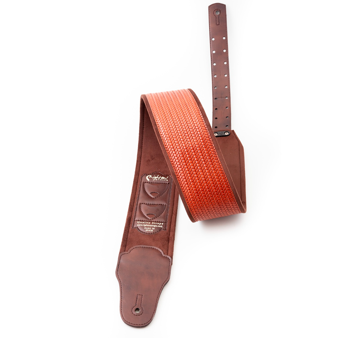 Right On Straps BASSMAN B-Bond Brown Guitar Strap