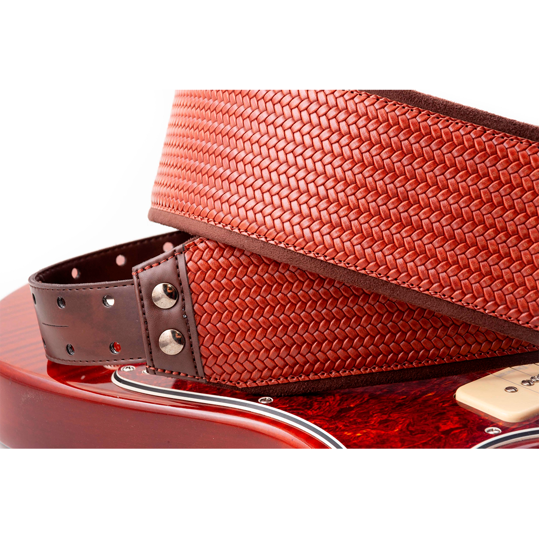 Right On Straps BASSMAN B-Bond Brown Guitar Strap