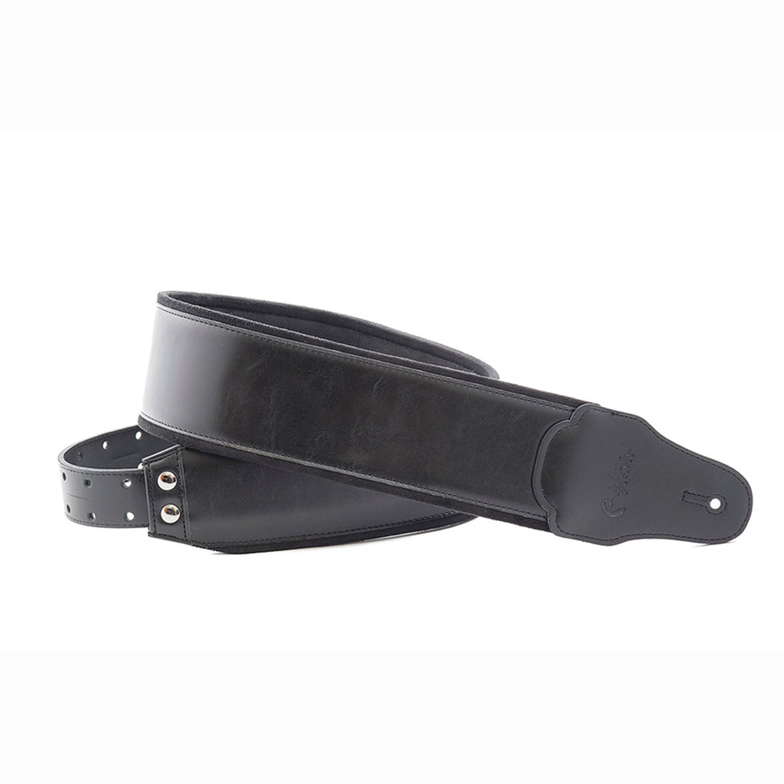 Right On Straps BASSMAN B-Charm Black Guitar Strap