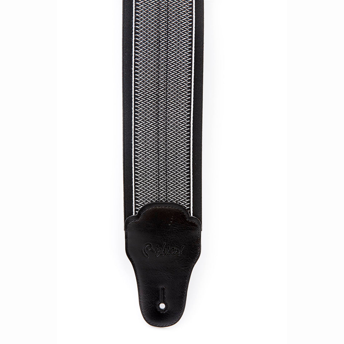 Right On Straps BASSMAN B-Elastic-Spring Black Guitar Strap