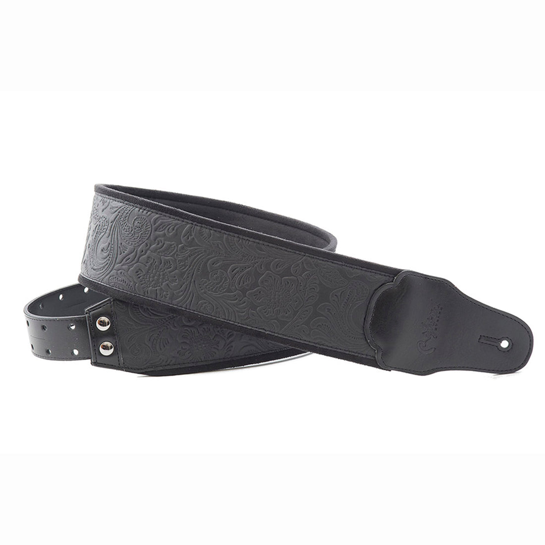 Right On Straps BASSMAN B-Sandokan Black Guitar Strap