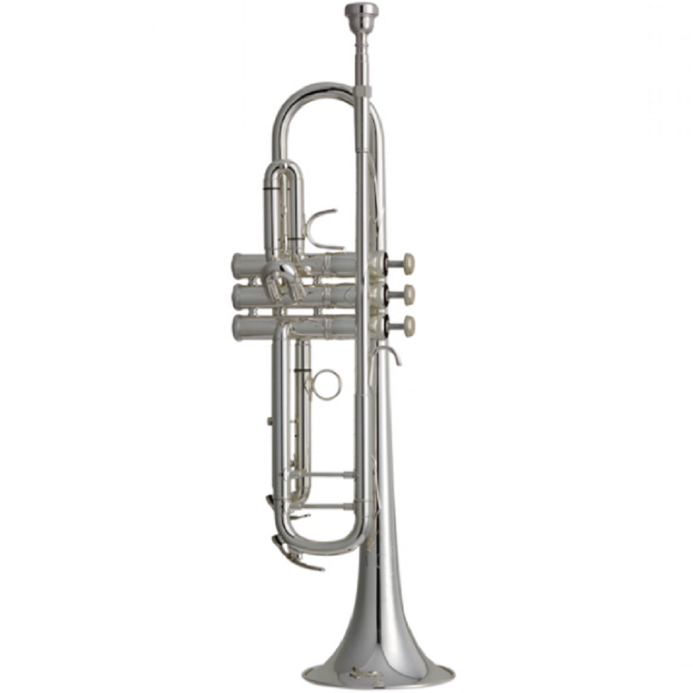 Bach BAVB400S Step Up Trumpet with Valve Casing - Two Piece Bell - Backpack Style Case - Silver-Plated Finish