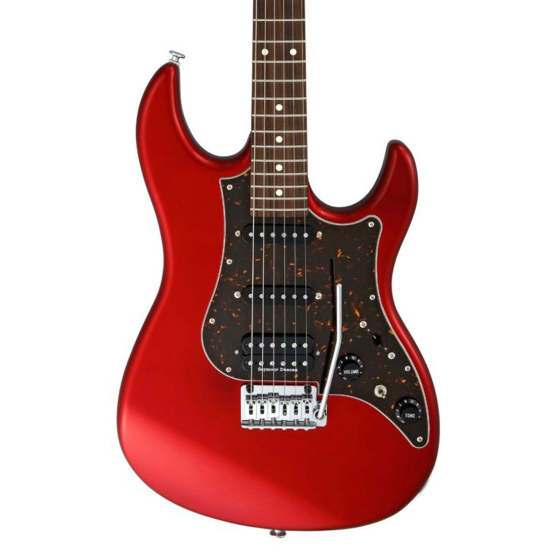 FGN JOS2CLG/CAR Odyssey Candy Apple Red Chitarra elettrica con custodia morbida