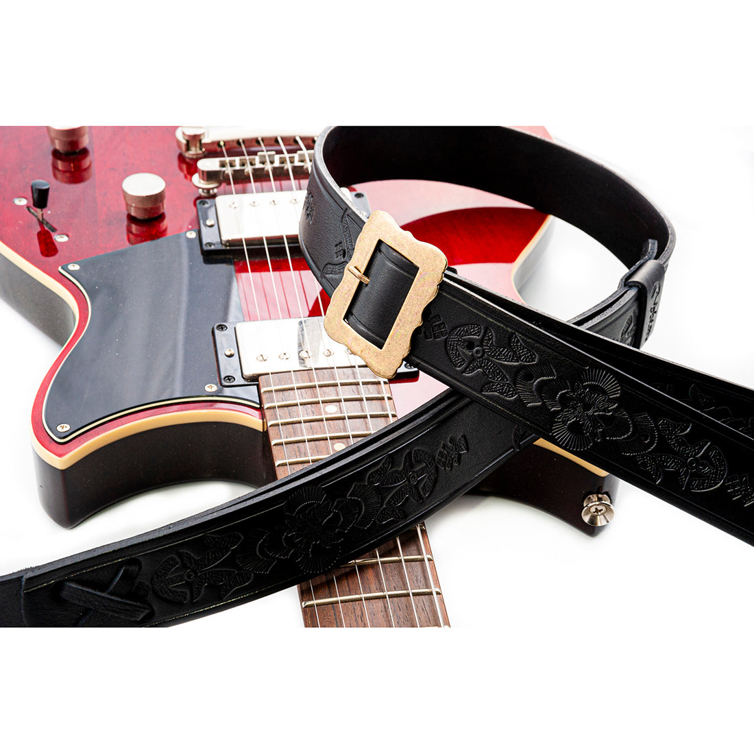 Right On Straps LEGEND BM BOHEMIAN Black Guitar Strap