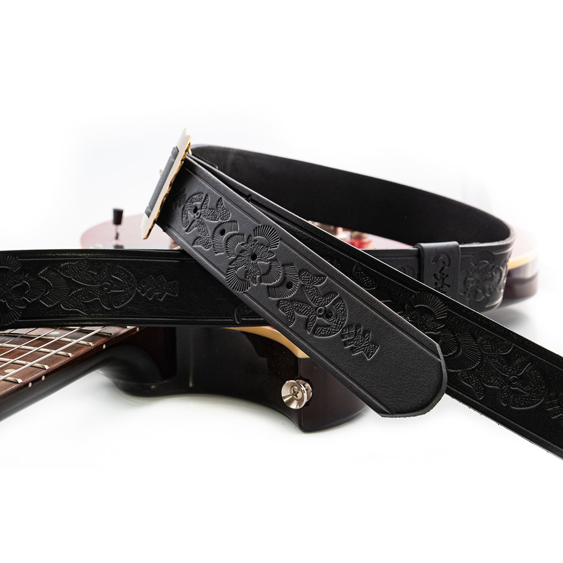 Right On Straps LEGEND BM BOHEMIAN Black Guitar Strap