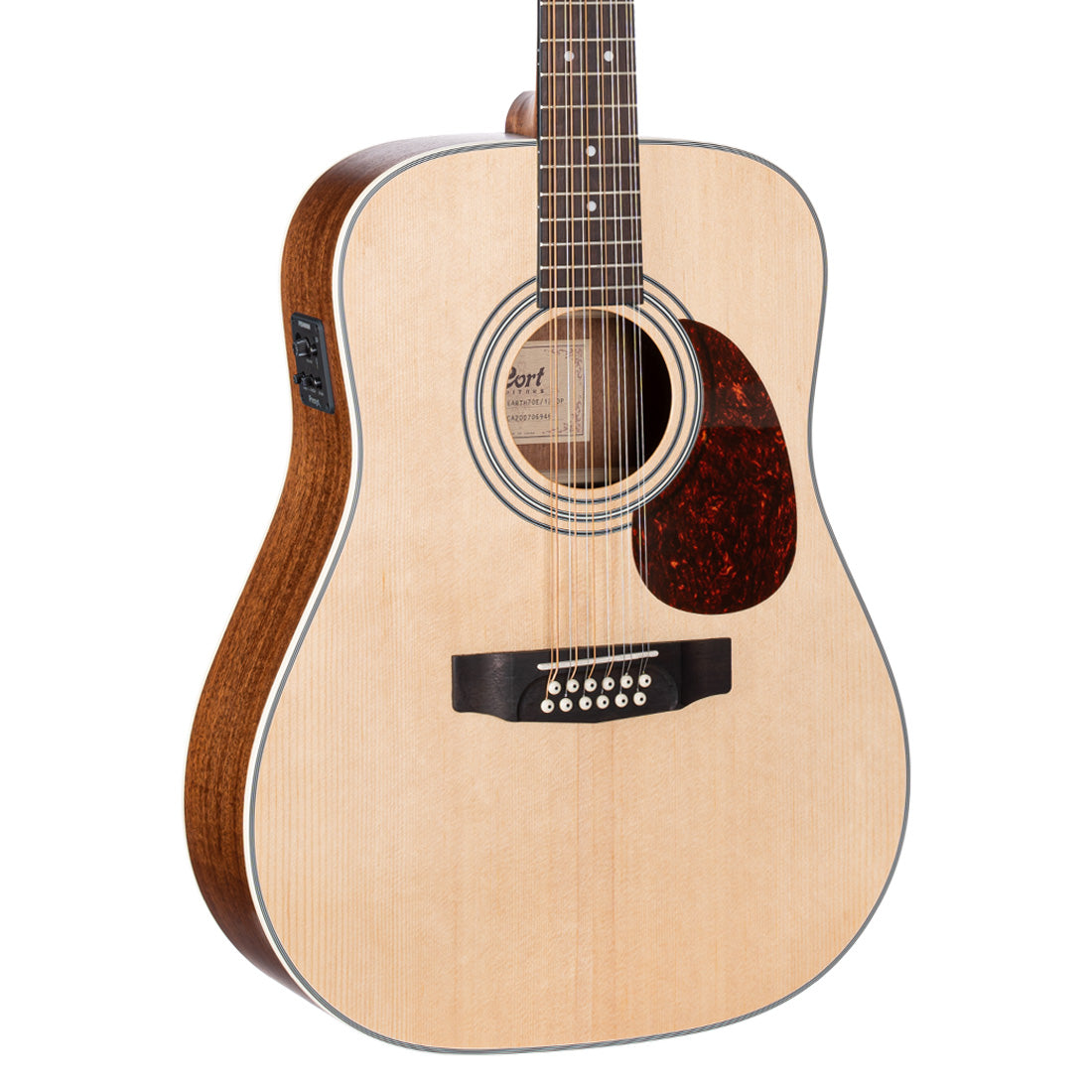 Cort EARTH 70-12E Natural Gloss Top Acoustic Electric 12 String Guitar