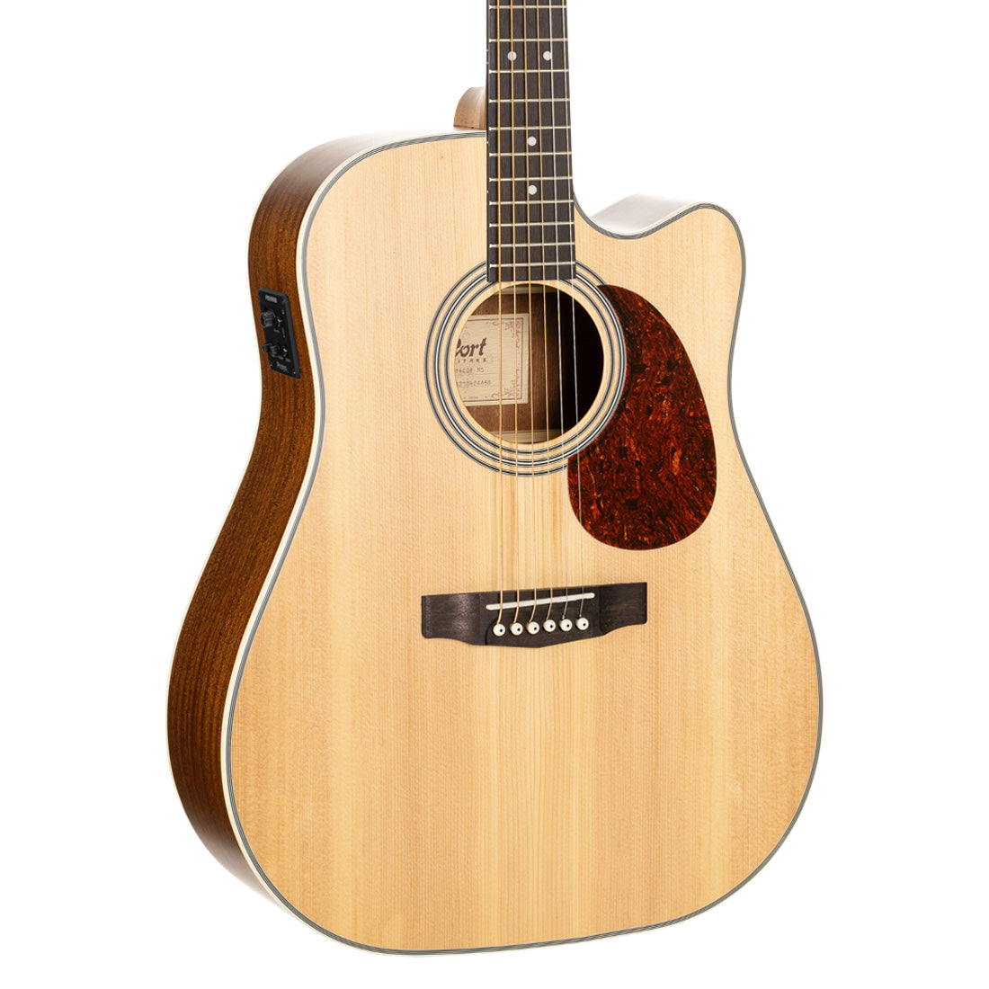 Cort MR600F Natural Satin Acoustic Electric Cutaway Guitar