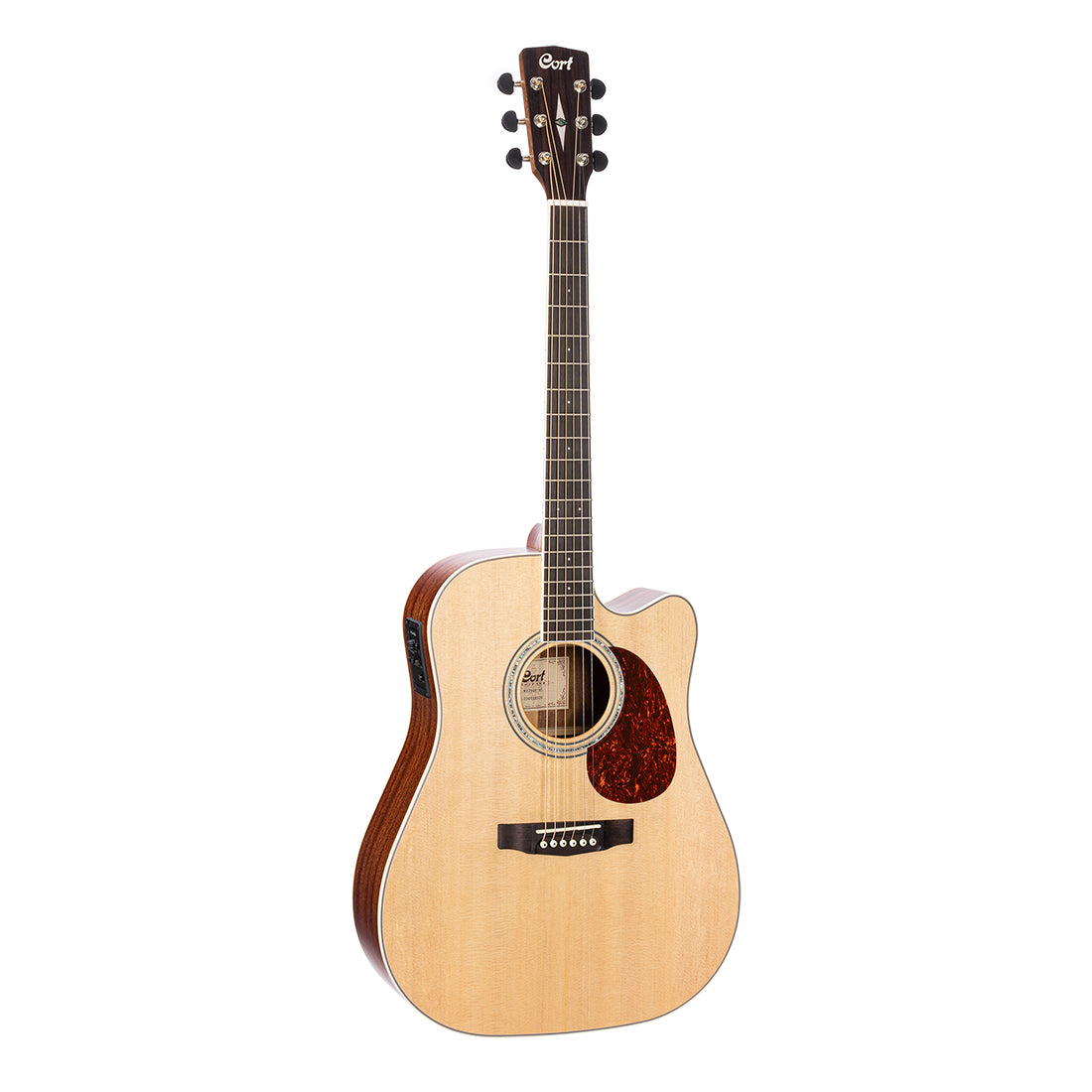 Cort MR710F Natural Satin Dreadnought Cutaway Acoustic Electric Guitar