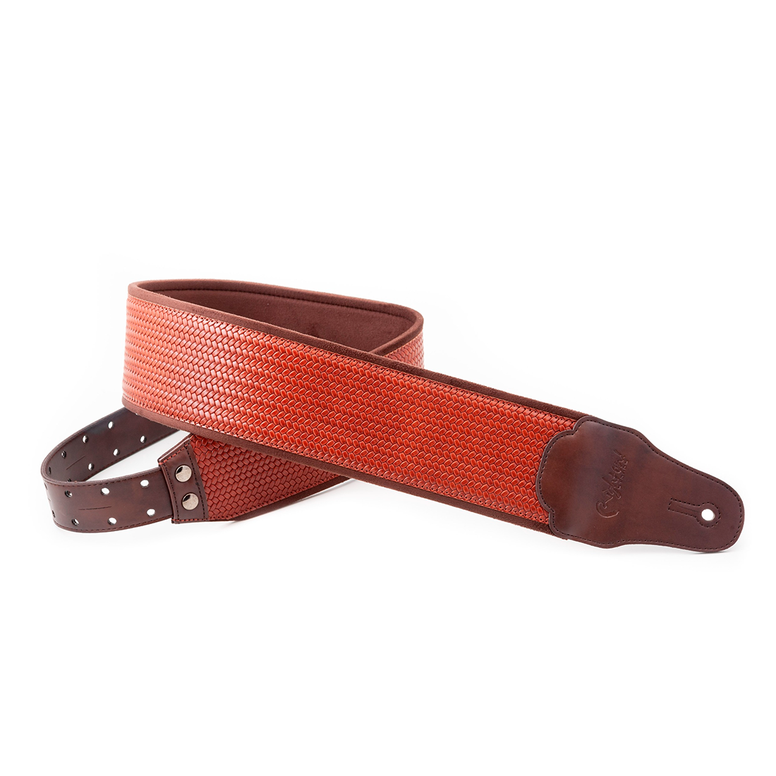 Right On Straps BASSMAN B-Bond Brown Guitar Strap