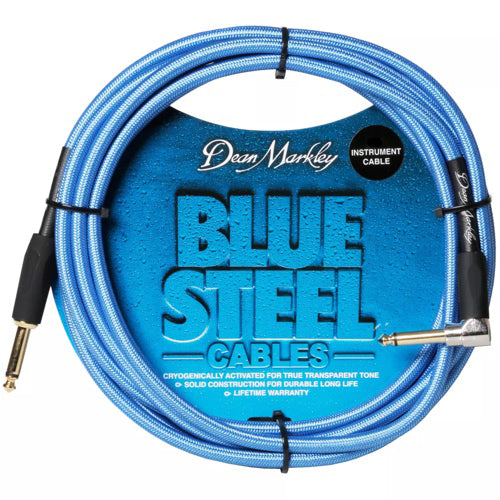 Cavo per strumenti Dean Markley BSIN10S Blue Steel da 10 piedi 