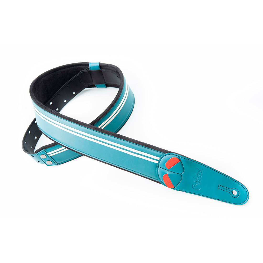 Right On Straps MOJO Race Teal Guitar Strap