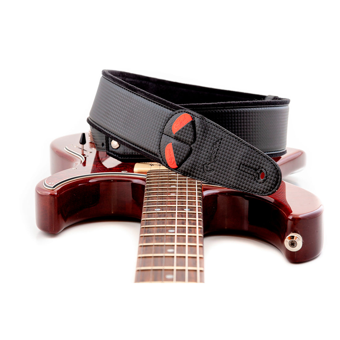 Right On Straps MOJO Carbon Black Guitar Strap