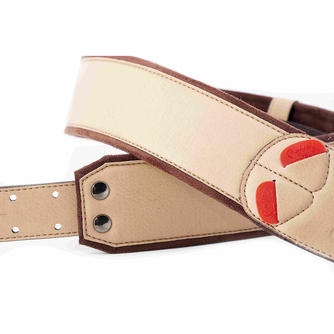 Right On Straps MOJO Charm Beige Guitar Strap