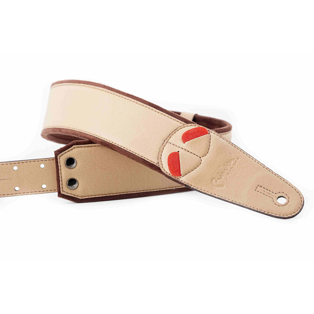 Right On Straps MOJO Charm Beige Guitar Strap