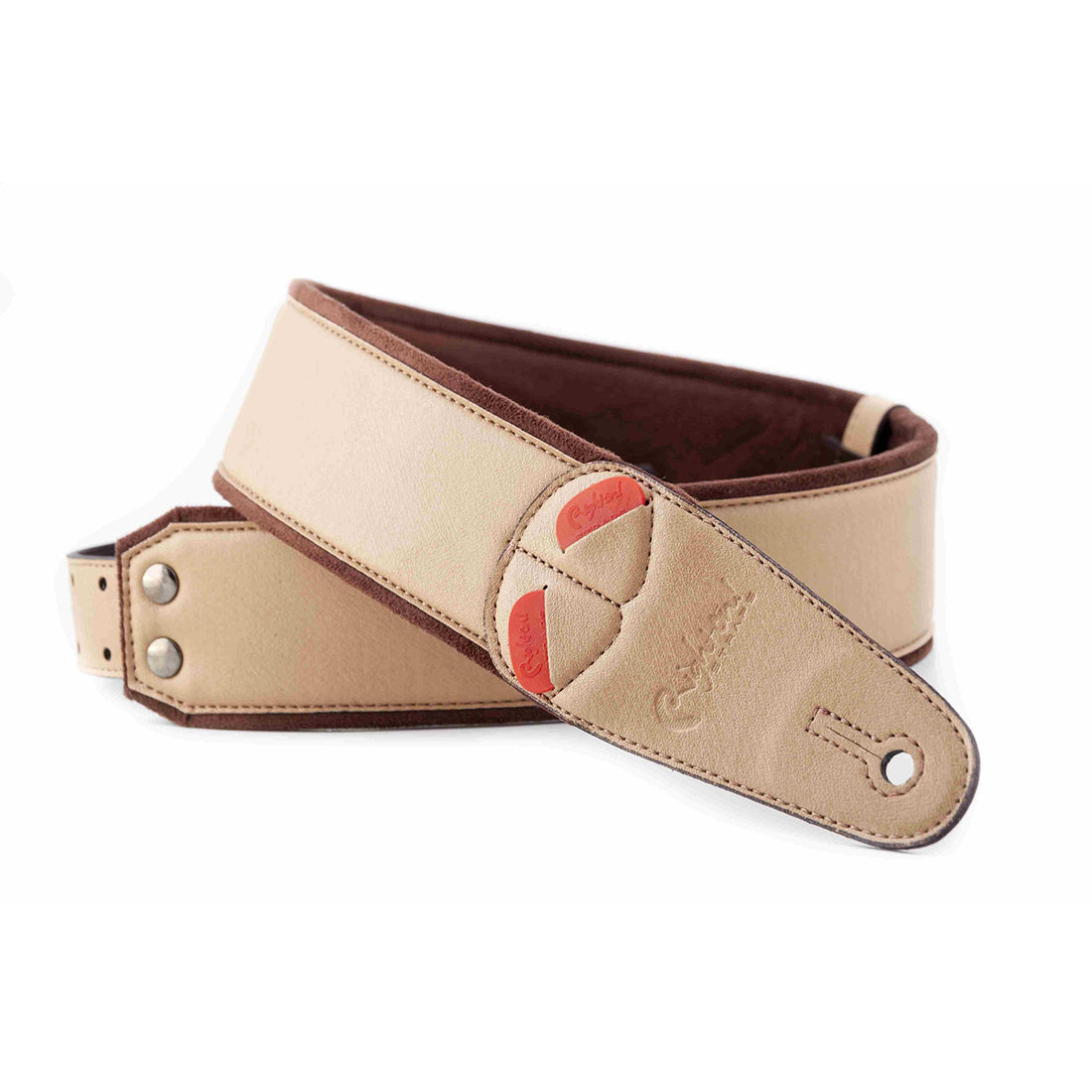 Right On Straps MOJO Charm Beige Guitar Strap