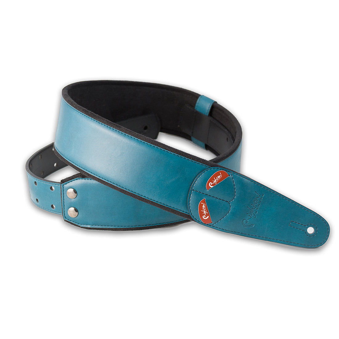 Right On Straps MOJO Charm Teal Guitar Strap