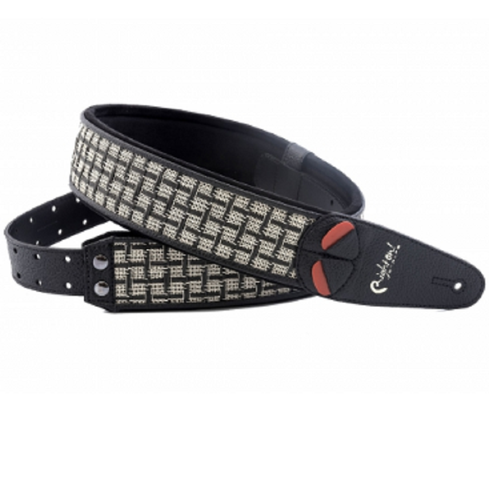 Right On Straps MOJO Checker Black Guitar Strap